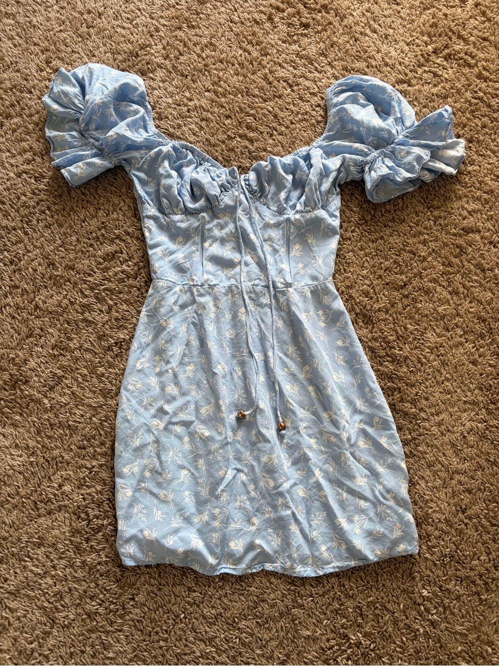Skylar + Madison Pale Blue Floral Sundress